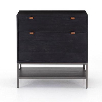 Loki 30'' Wide 2 -Drawer Solid Wood File Cabinet