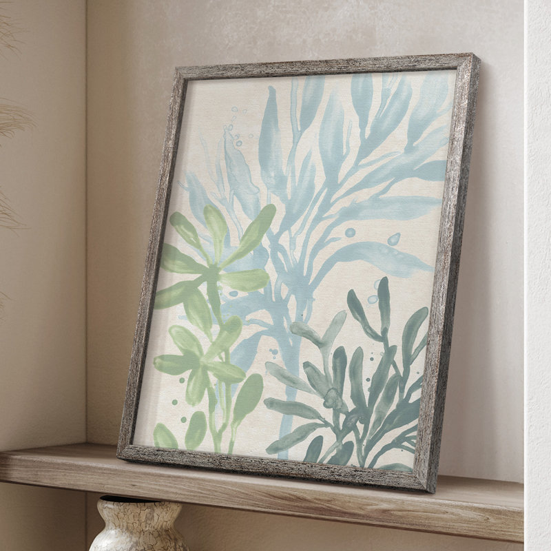 «Swaying Seagrass II», reproduction encadrée - bois massif, H 30 po x l 24 po