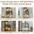 66.14" H Bookcases With Led Light