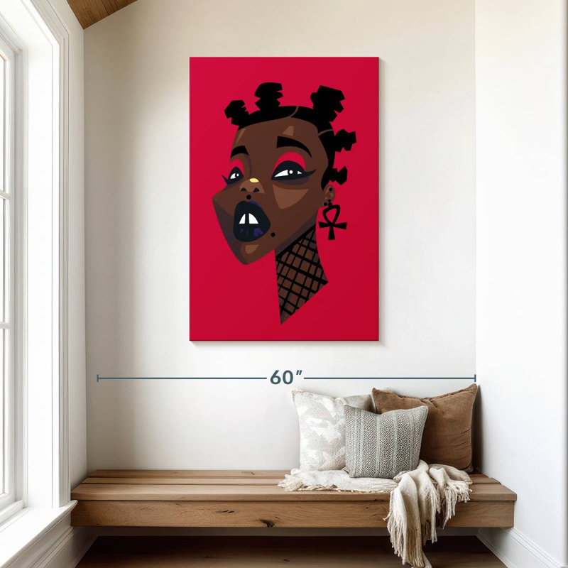 Femme Leisha Afro Punk, H 45 po x l 30 po