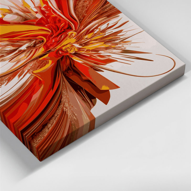 Art numérique sur toile, abstraction numérique 19, H 14 po x l 11 po