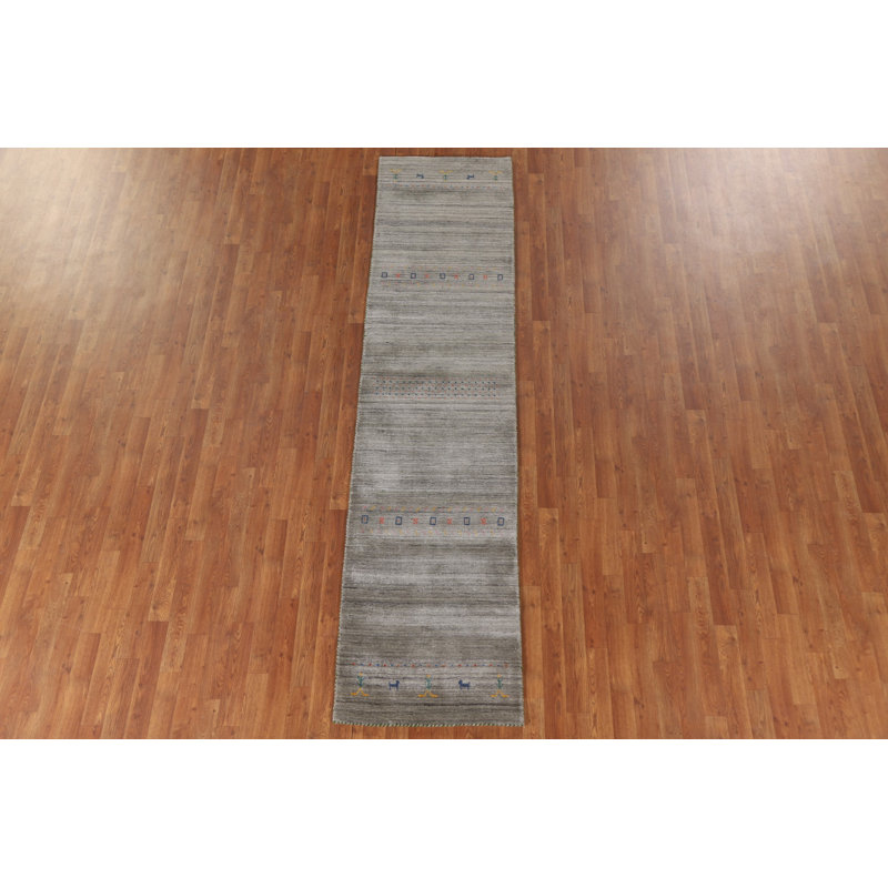 Handmade Gabbeh Runner Rug 3x10