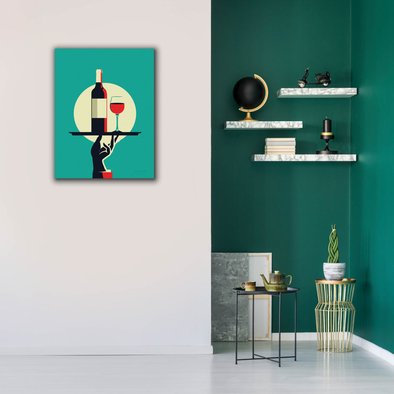 Toile épique «Red Wine» par Omar Escalante, 26 po x 34 po