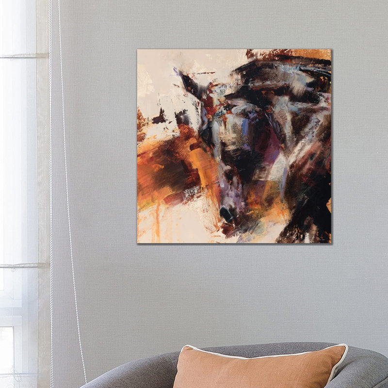 Polished Curve 1 Piece Wrapped Canvas Painting, 66.04 cm H x 66.04 cm W