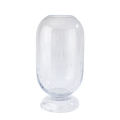 Ashton Vase-Clear Seeded-Short