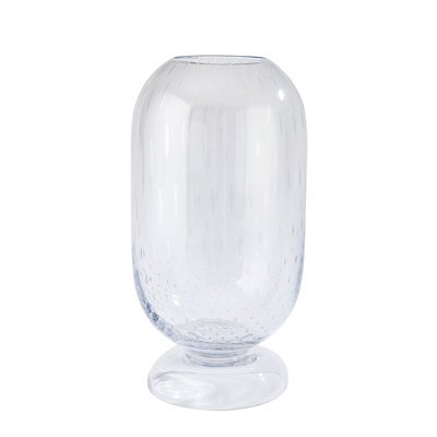 Ashton Vase-Clear Seeded-Short