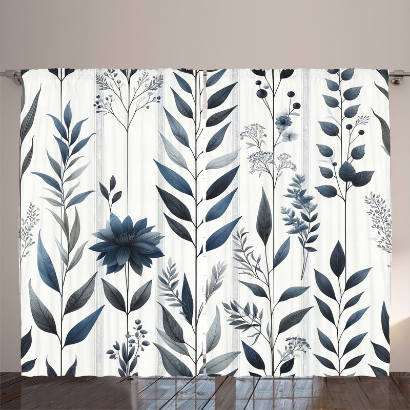 Semi Sheer Curtain Pair, 54" W x 84" L