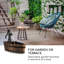 Outdoor Wood Metal Waterfall Fountain