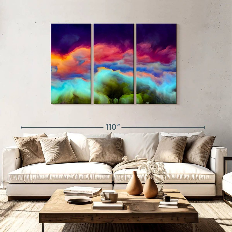 Avery Colorful Cloudscape, 48" H x 74" W