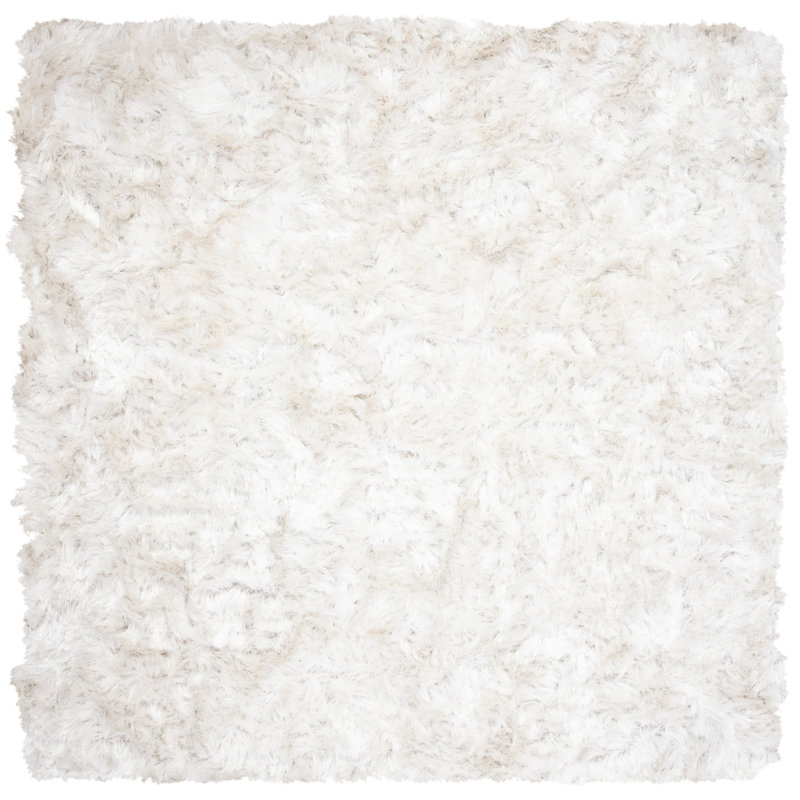 Morrell Shag Hand Tufted Performance Solid Color Rug, Square 8'