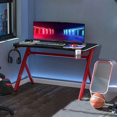 Jeffry Solid Wood Base Computer Desk