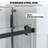 Shower Door, 56-60" W × 76" H Frameless Sliding Shower Door,Waterproof Glass Shower Door-103284532