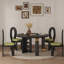 Safe and durable solid wood dining table
