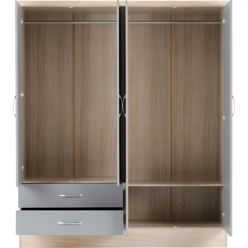 Cascio 4 Piece Bedroom Set, Grey