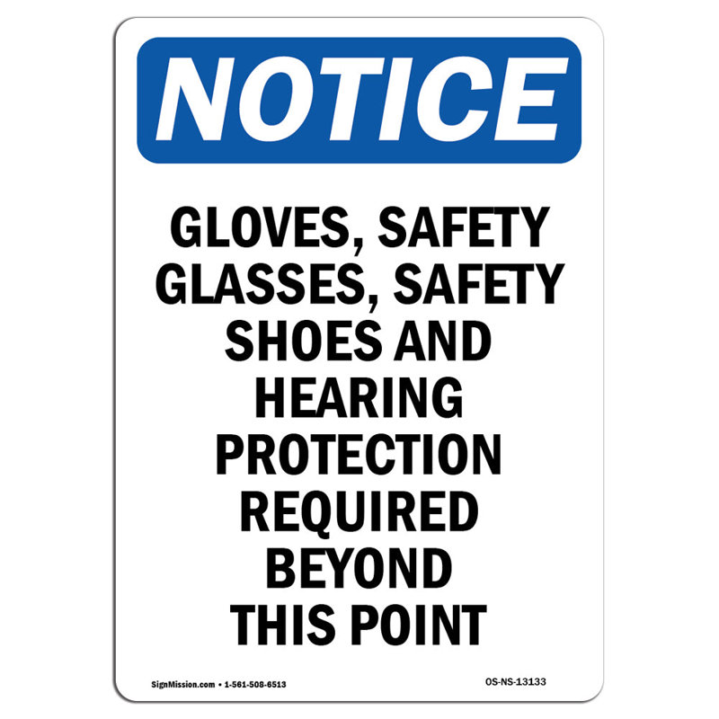 Plaque de sécurité pour gants