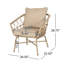 Sièges d'extérieur style - avec revêtement, l 28,4 po x P 26 po, H 28,62 po, assemblage requis avec déversement tissé - l 28 po x P 26 po inclus