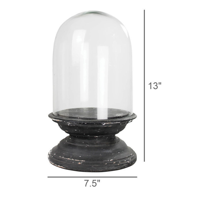 Vase de table Balian, H 13,5 po x l 7,5 po x P 7,5 po