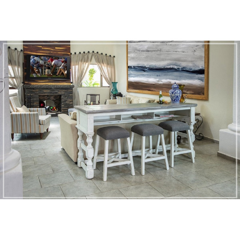 Wynnewood Glenna 76" Solid Wood Console Table