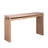 Narrow console table, Slim entryway table, Small space sofa table, 52 inch Hallway table, Wood console table with bead detail, Rustic modern console, Natural wood finish table, Minimalist foyer table.