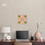 Art mural bohème floral sur toile rose-104344046-104343996