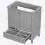 Meuble-lavabo de salle de bain sans lavabo, base seulement, armoire de salle de bain multifonctionnelle-126590516