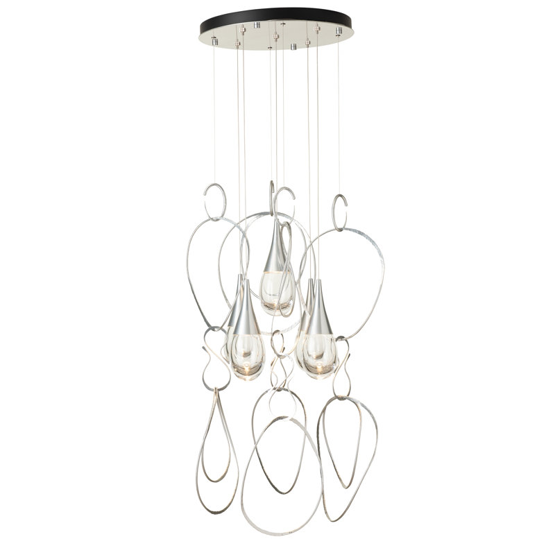 Lyric 5-Light Round Pendant, Sterling, Standard