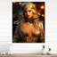Exquisite Flirtatious Gorgeous Boho Model - Fashion Woman Wall Clock-99633946