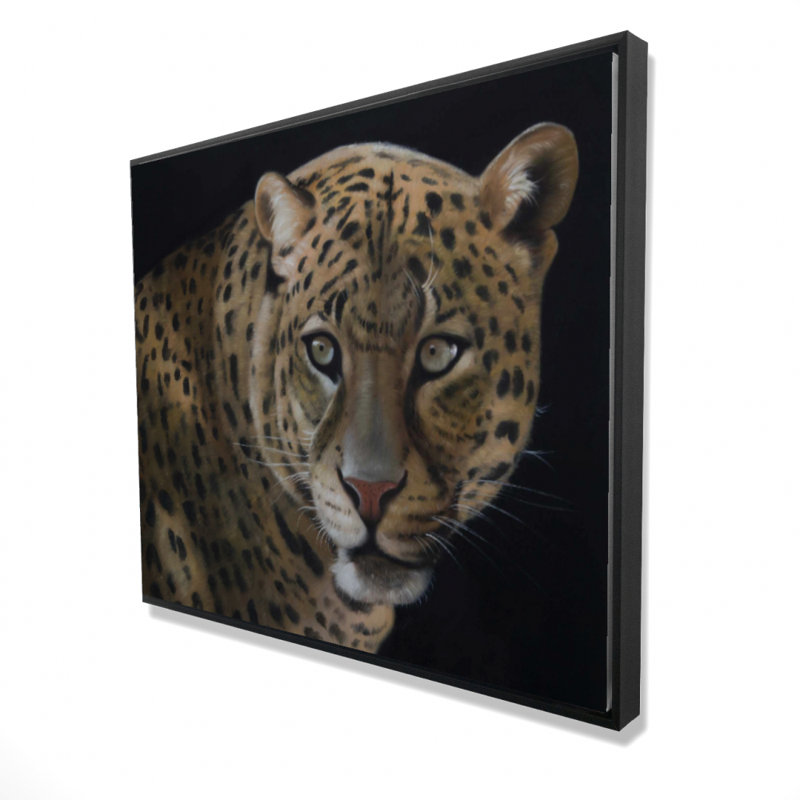 «Realistic Fierce Leopard» sur toile, H 48 po x l 60 po