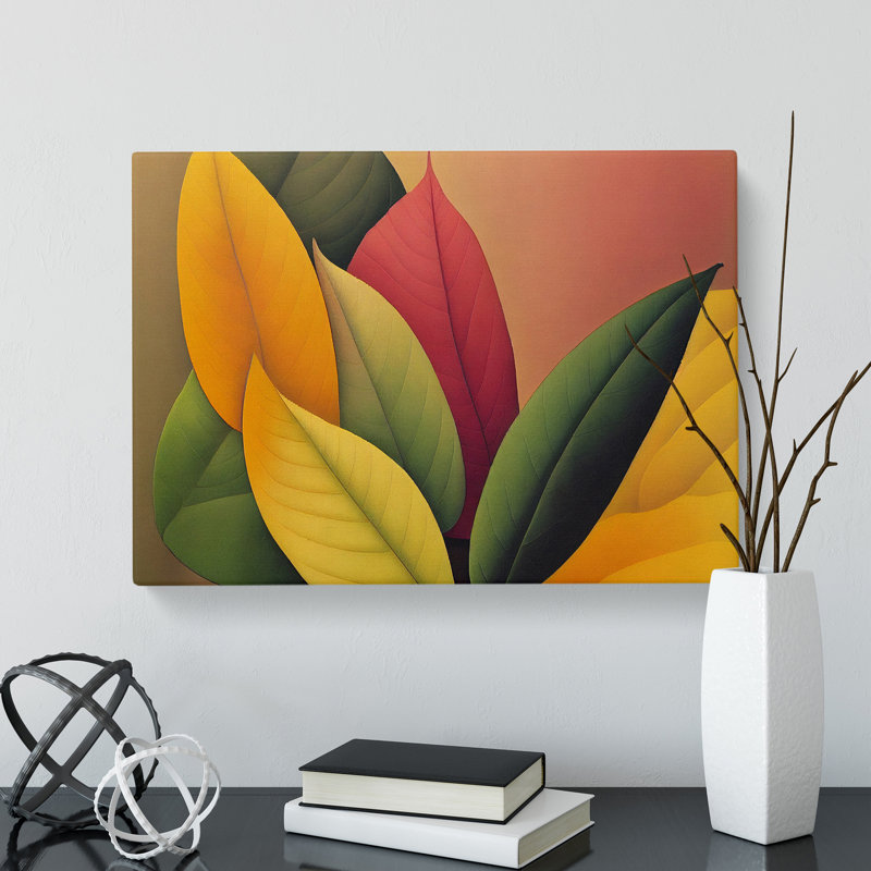 Refined Leaf - Wrapped Canvas Print, 40cm H x 60cm W x 3cm D
