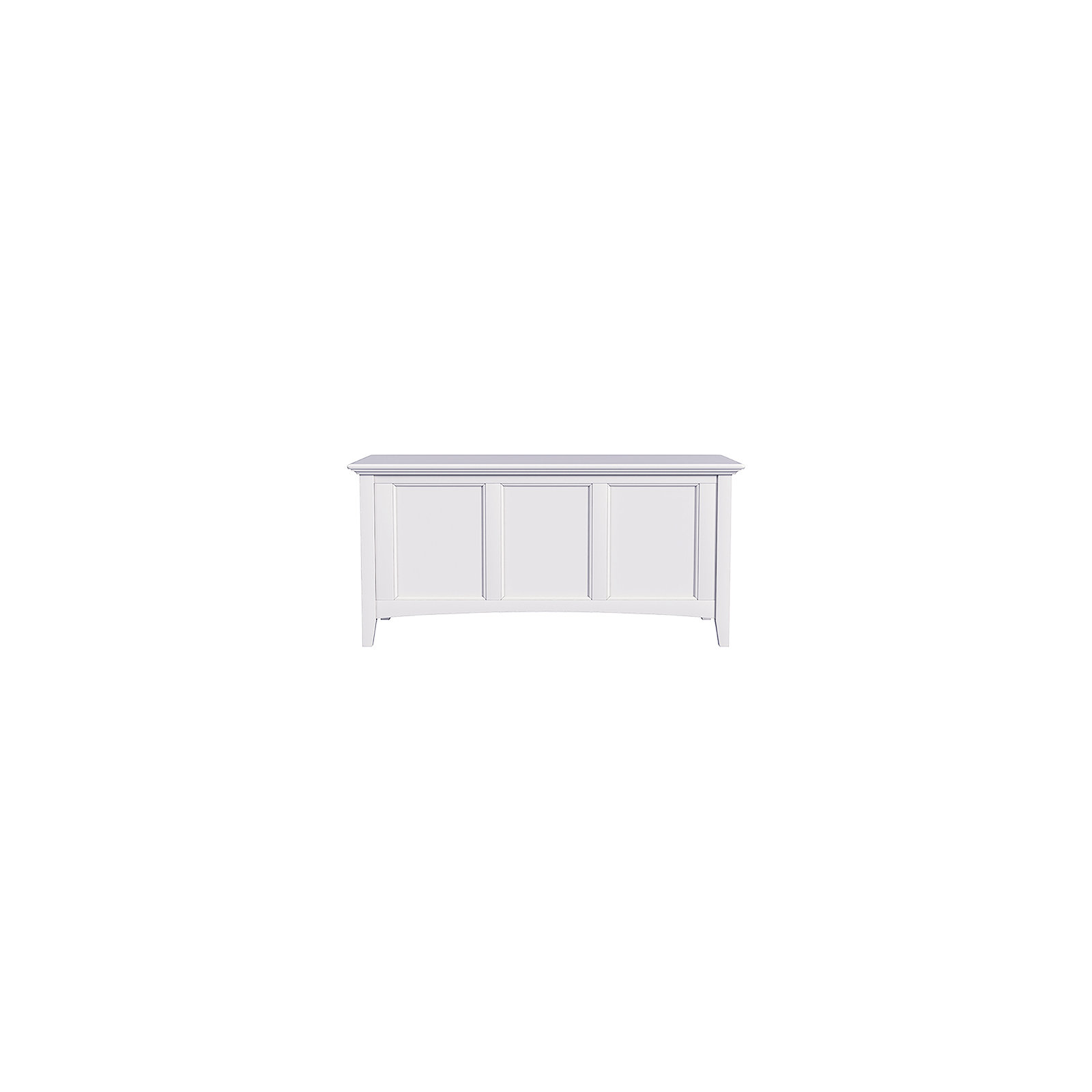 Melusina Solid Wood Blanket Chest , White