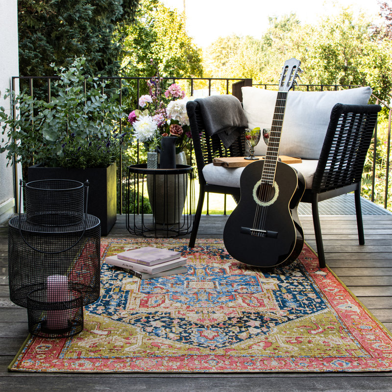 Oriental Indoor / Outdoor Area Rug, Rectangular 160 x 230cm