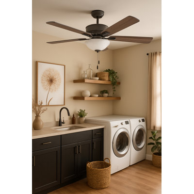Ventilateur de plafond 52 po Metro - ampoules incluses