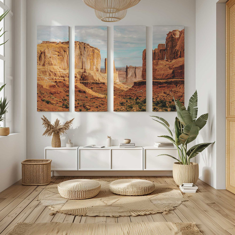 Canyon Giants | Impression sur toile 4 panneaux, H 36 po x l 54 po