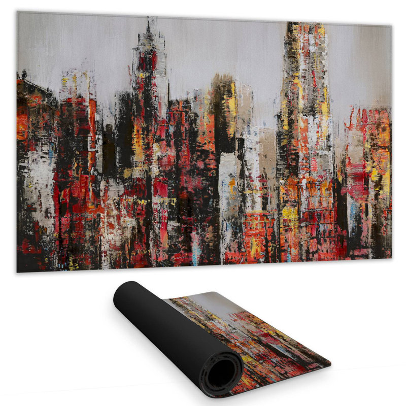 Paint splash city - 14.00"x24.25" Desk mat