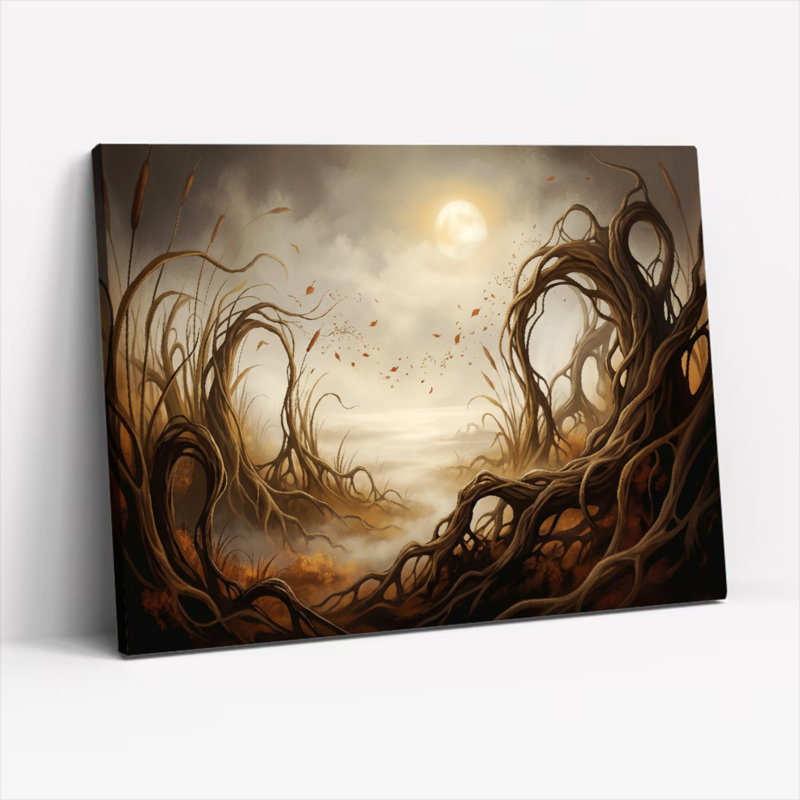Ensemble de 1 tableau sur toile « Forêt mystique », H 24 po x l 36 po, Wrapped Canvas