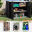Outdoor Resin Slant Roof Storage Shed With Double Doors-108298401