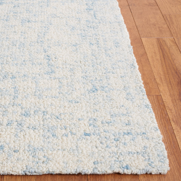 Birch Lane™ Fredi Abstract Hand Tufted Wool/Cotton Area Rug in Light  Blue/Ivory, Wayfair