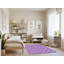 Tapis mauve rectangulaire tissé à la machine 3 pi x 5 pi
