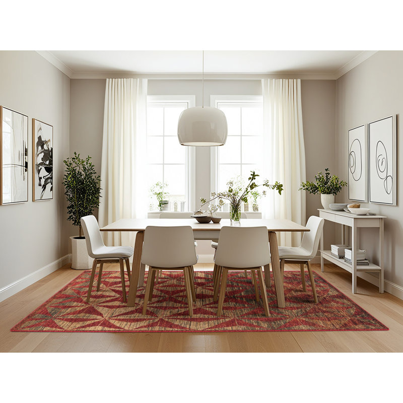 Tapis abstrait moderne 4958, Rectangle 7 pi x 10 pi