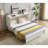 Murphy Bed with Storage,Folding Foam Mattress & Oversized Drawers-618802304