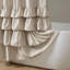 Rideau de douche Grace Beige Uni à volants simples 72x72''-32740821-125588364