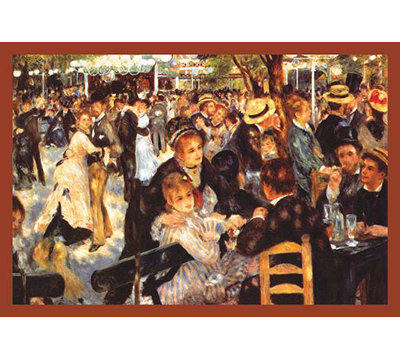 «Study for Dancing at the Cabaret» par Renoir, reproduction d'art