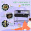 Cage à deux étages amovible pour petits animaux, cage de cochon d'Inde, cage de hérisson, cage de Chinchilla, furet, avec tablette et roulettes, animal de compagnie