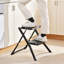 Step Ladder 2-Step 150kg Capacity, Folding Steel Ladder with Wide Anti-Slip Pedal, Sturdy Step Stool for Adults Toddlers-1023673642