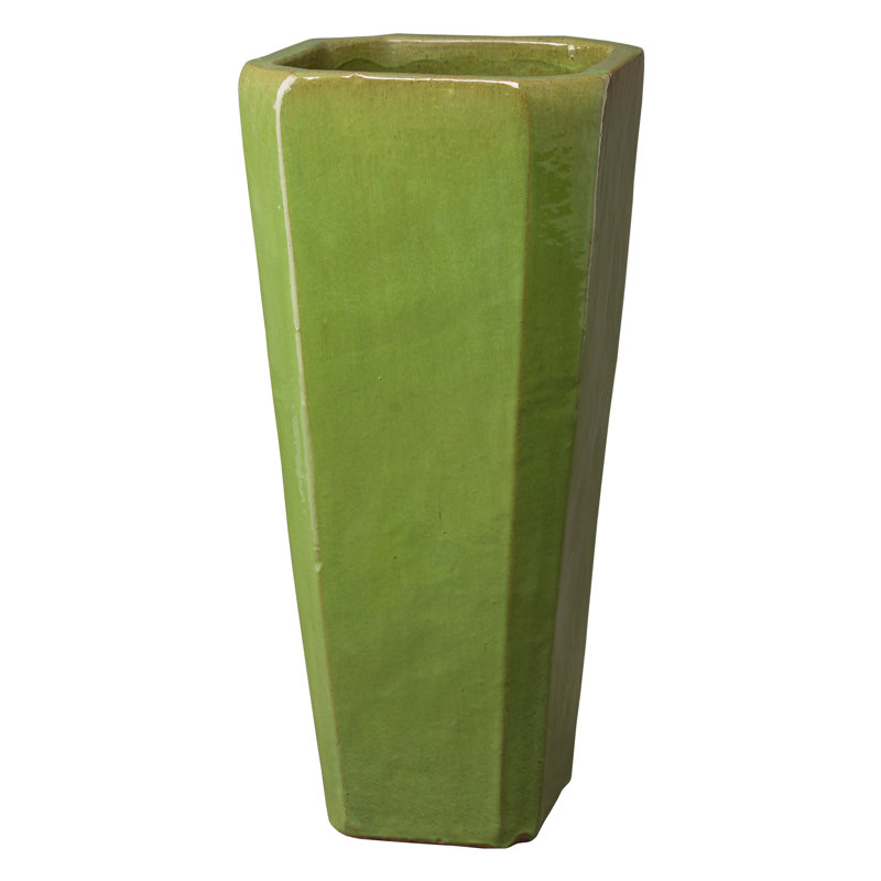 Fusco Handmade Ceramic Pot Planter, Lime
