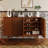 32 Pair Solid Wood Shoe Storage Cabinet