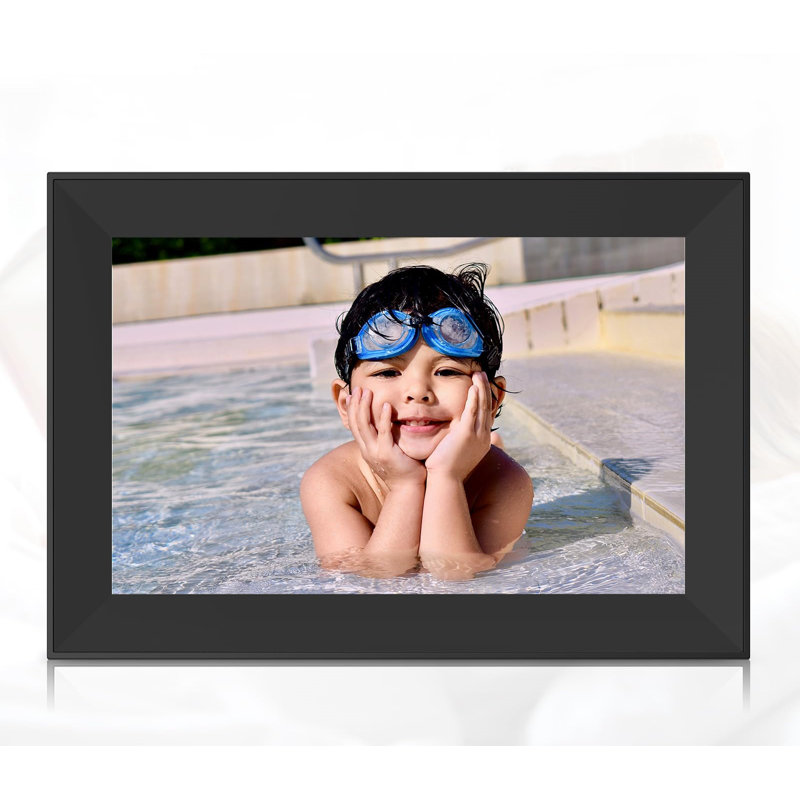 Frameo 10.1" WiFi Digital Picture Frame - Auto Rotation & SD Card Backup