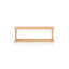 2 Piece Oak Solid Wood Accent Shelf-291092642