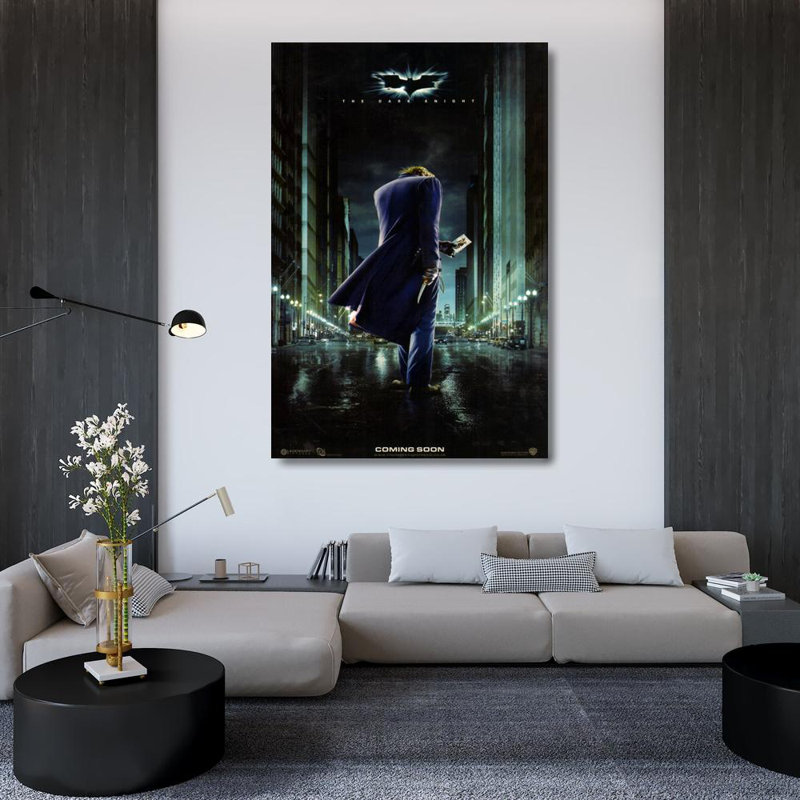Le chevalier noir, H 48 po x l 32 po