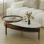 Table basse ovale simple et moderne
